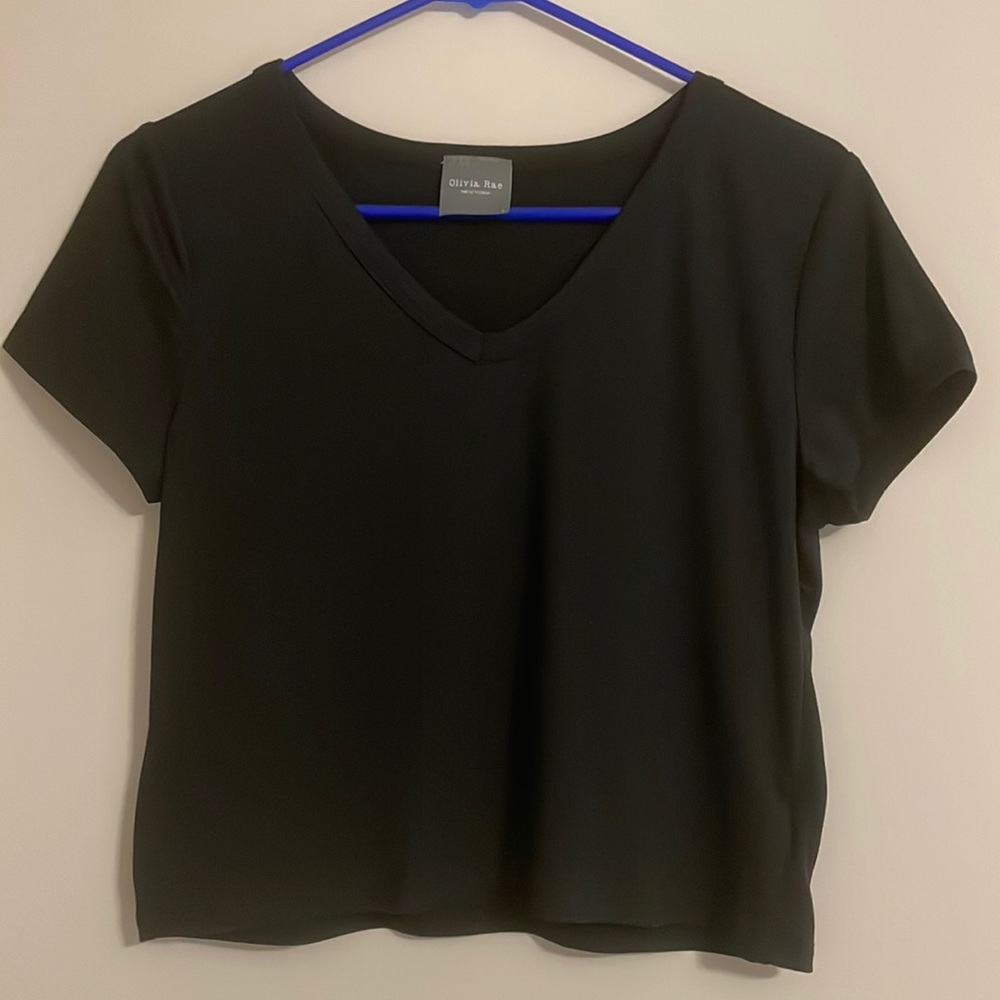 Black Crop Top size L
